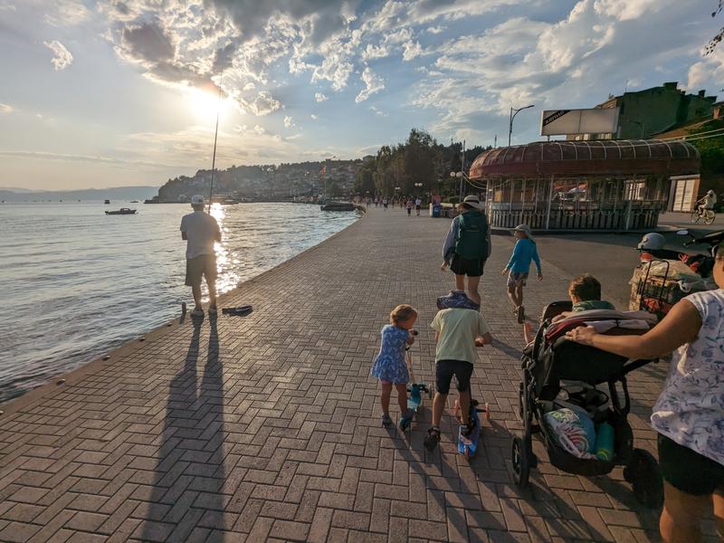 Walking home from the beach