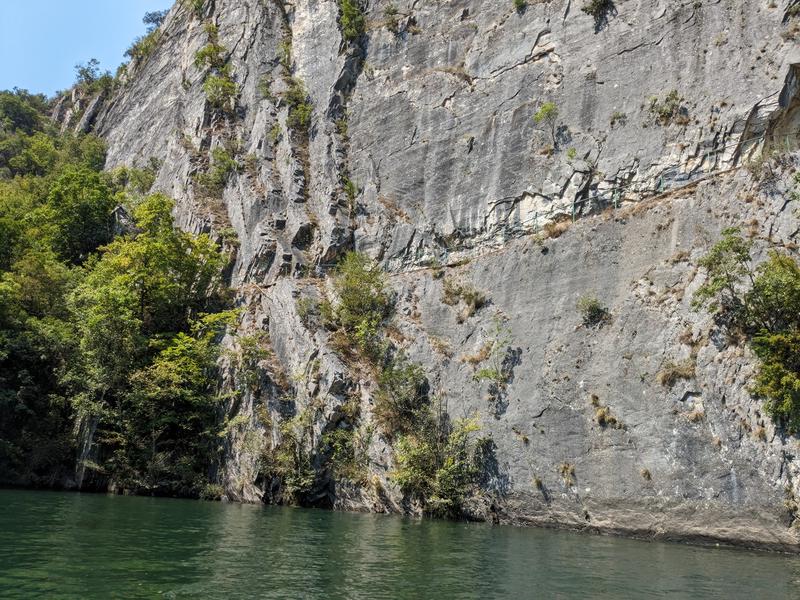 Hiking trail from below