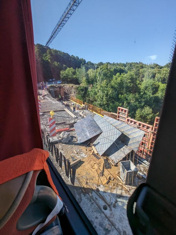 Construction on the way to Sofia