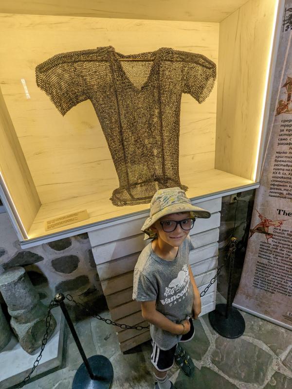 Ben was interested in the chain mail.