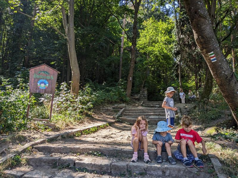 Prepping for our hike