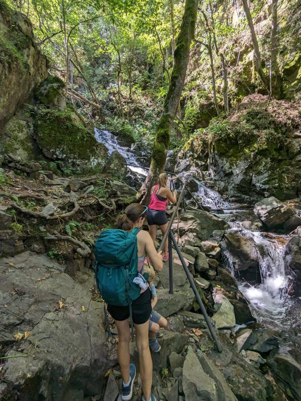 The hike to the falls