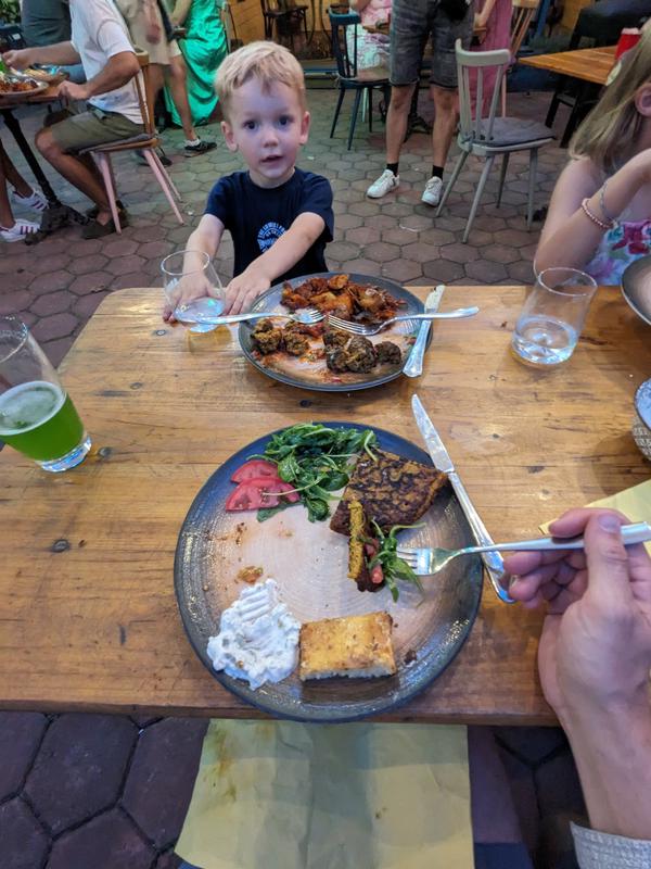 Max and Dad's dinner