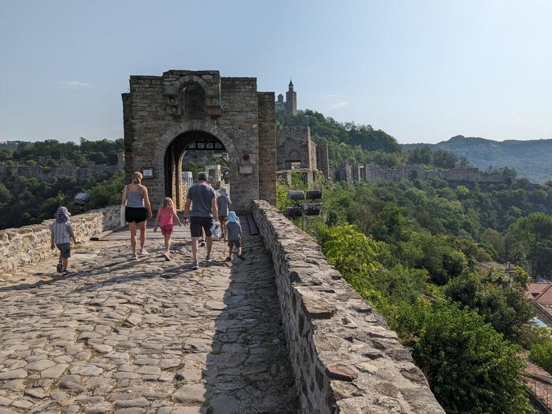 Walking toward the fortress