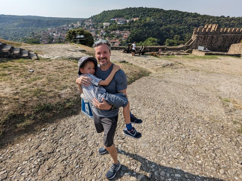 Big Ben carrying Sam.