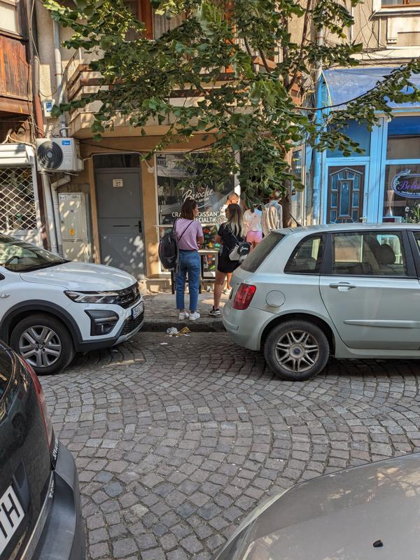 The pastry place across the street was pretty popular