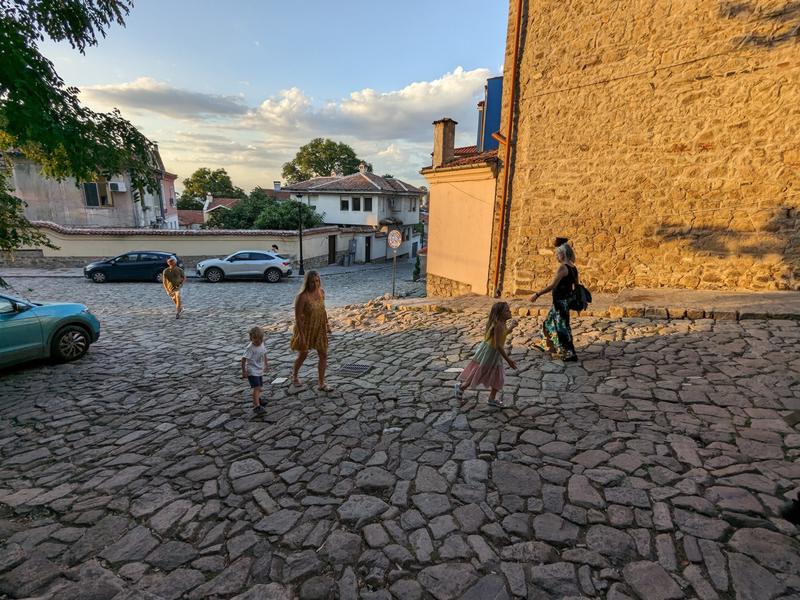 Walking up to the amphitheater