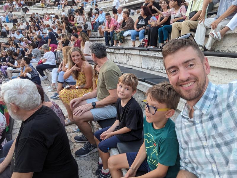 Waiting for the show to start