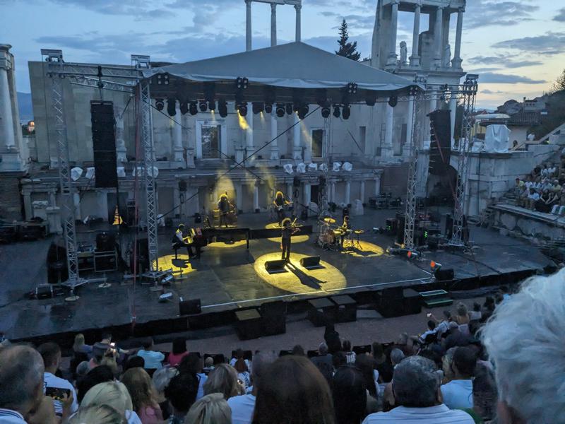 The show started around sunset